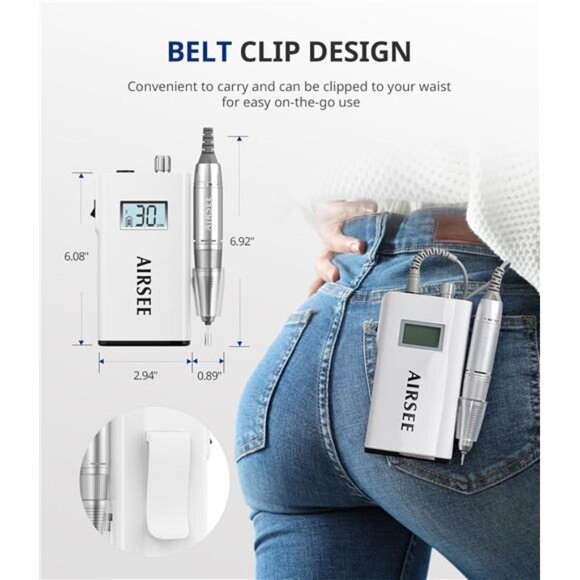 Rechargeable 30000RPM Electric Nail Drill Professional Portable E File Machine - Picture 5 of 7